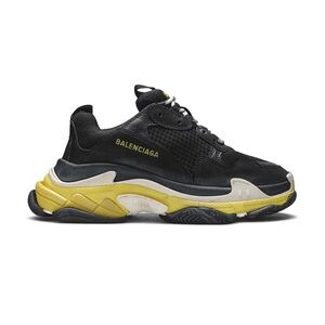 Balenciaga triple S size 40 in black and yellow colorway